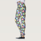 Leggings Motif de cônes de crème glacée mignonne (Gauche)
