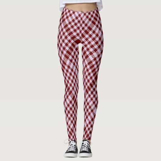 Leggings Motif de contrôle 08 DRed BG (Devant)