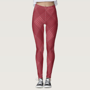 Leggings Motif de contrôle Diagonal 2tn.b Rouge BG