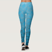 Leggings Motif de coque.04.w. Bleu BG (Dos)