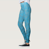 Leggings Motif de coque.04.w. Bleu BG (Gauche)