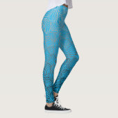 Leggings Motif de coque.04.w. Bleu BG (Droite)