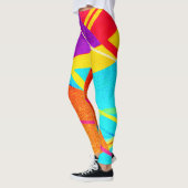 Leggings Motif de couleur expressif (Gauche)
