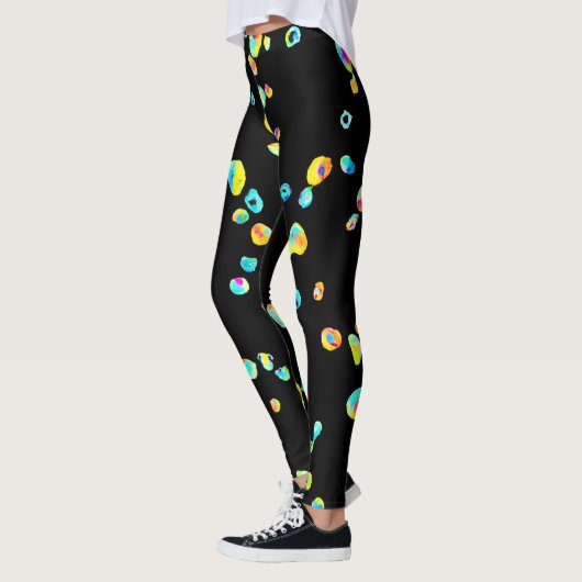 Leggings Motif de couleur vivant (Gauche)