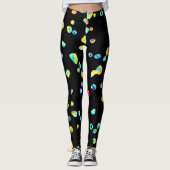 Leggings Motif de couleur vivant (Devant)