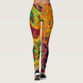 Leggings Motif de couleur vive (Dos)