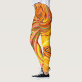 Leggings Motif de couleurs Abstrait dynamique (Gauche)