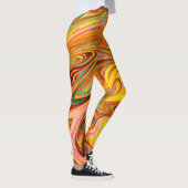 Leggings Motif de couleurs Abstrait dynamique (Droite)