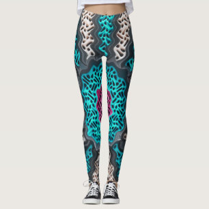 Leggings Motif de couleurs Abstraites