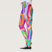 Leggings Motif de couleurs vives (Gauche)