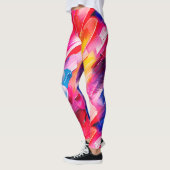 Leggings motif de coups de pinceau 2 (Gauche)