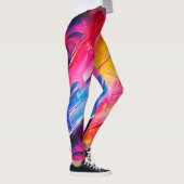 Leggings motif de coups de pinceau 2 (Droite)
