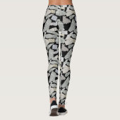 Leggings Motif de coupure de journal 01x4.b (Dos)