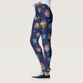 Leggings Motif de couronnes de Noël de la rue Sesame (Gauche)
