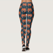 Leggings Motif de crabe côtier (Dos)