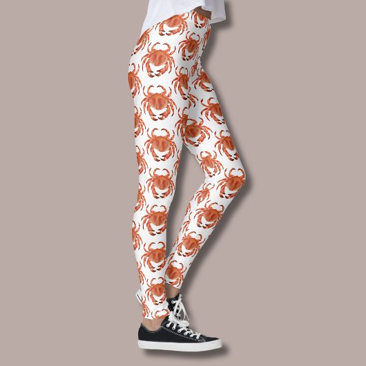 Leggings Motif de crabe côtier