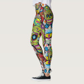 Leggings Motif de crânes de sucre (Gauche)