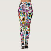 Leggings Motif de crânes de sucre (Dos)