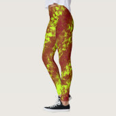 Leggings Motif de Crayon Abstrait Cool (Gauche)