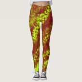 Leggings Motif de Crayon Abstrait Cool (Devant)