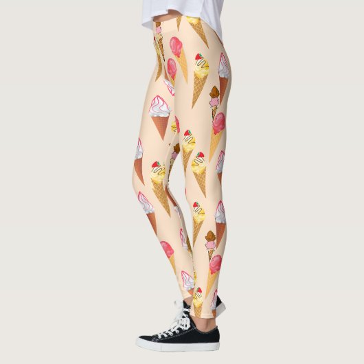 Leggings Motif de crème glacée (Gauche)