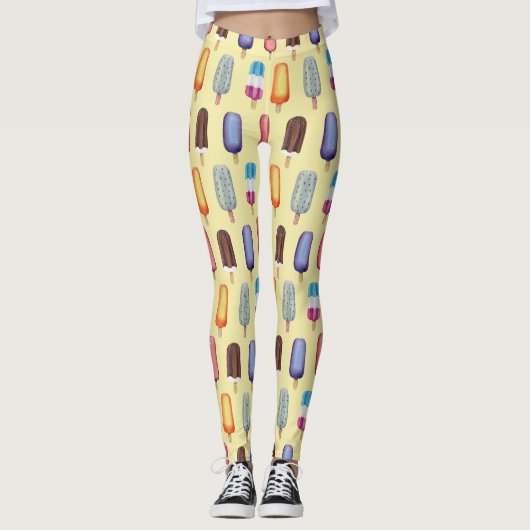 Leggings Motif de crème glacée (Devant)