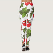 Leggings Motif de cuisine sans couture Tomato Basil (Dos)