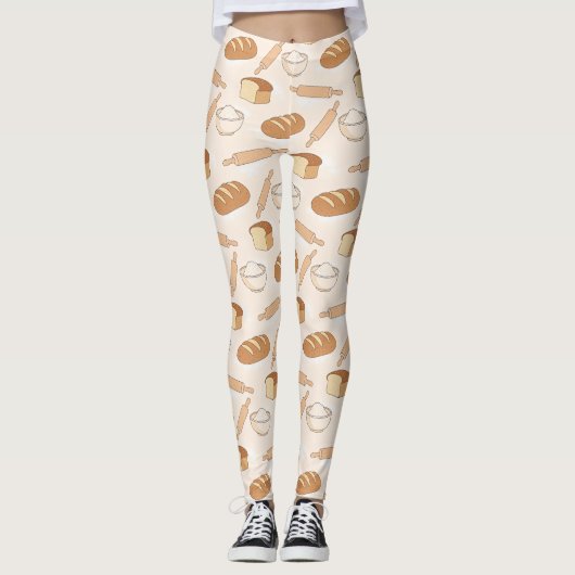 Leggings Motif de cuisson cosy (Devant)