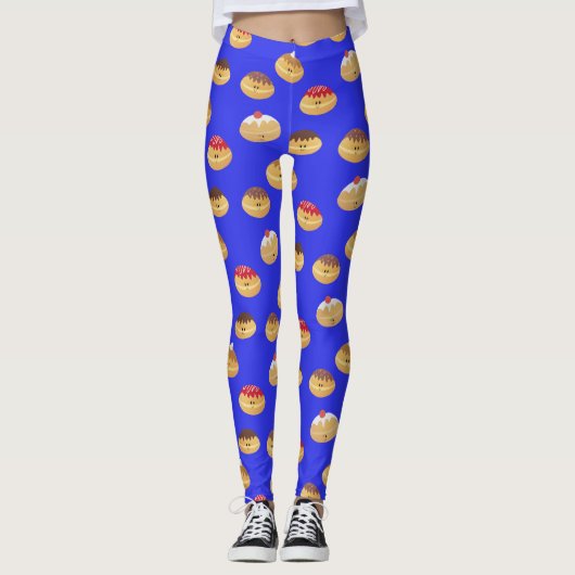 Leggings Motif de Cute Hannukah (Devant)