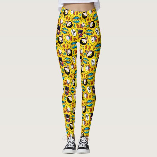 Leggings Motif de danse Chibi Heroine (Devant)