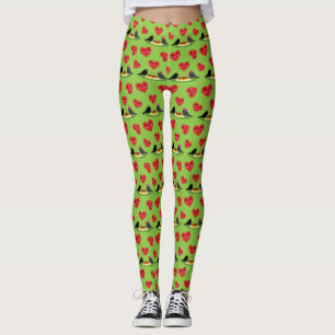 Leggings Motif de date romantique des boulettes de viande d