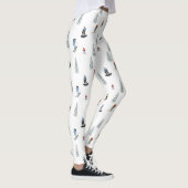 Leggings Motif de descente d'hiver (Droite)