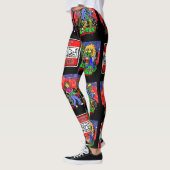 Leggings Motif de dessin animé Zombie (Gauche)