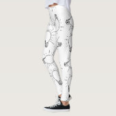 Leggings motif de dessin de lampe Abstrait (Gauche)