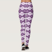 Leggings Motif de diamant violet (Dos)