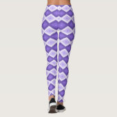 Leggings Motif de diamant violet (Dos)