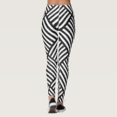 Leggings Motif DE DIAMONDE NOIR ET BLANC D'ORIGINE (Dos)