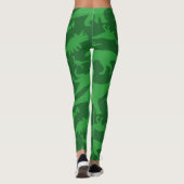 Leggings Motif de dinosaure vert (Dos)