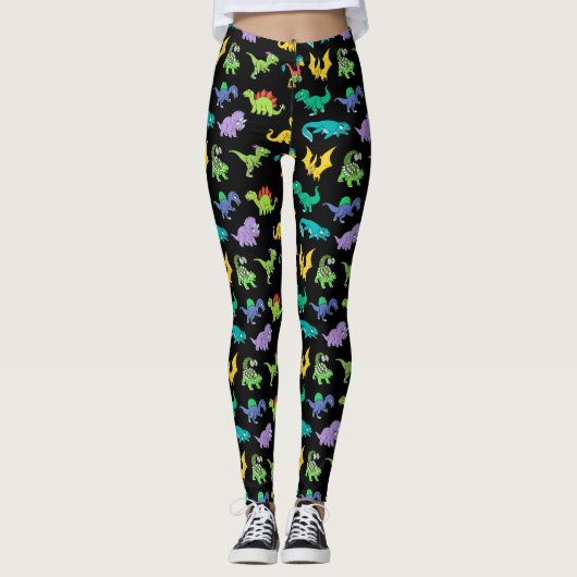 Leggings Motif de dinosaures de Derpy (Devant)
