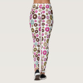 Leggings Motif De Donuts, Donuts Colorés, Saupoudrages (Dos)