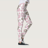 Leggings Motif De Donuts, Donuts Roses, Donuts Blancs (Droite)