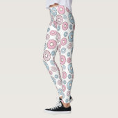 Leggings Motif De Donuts, Donuts Roses, Donuts Bleus (Gauche)