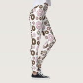 Leggings Motif De Donuts, Donuts Roses, Donuts Brown (Droite)