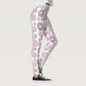 Leggings Motif De Donuts, Donuts Roses, Donuts Violets (Droite)