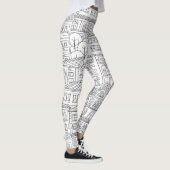 Leggings Motif de Doodle (Droite)