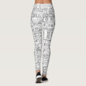 Leggings Motif de Doodle (Dos)