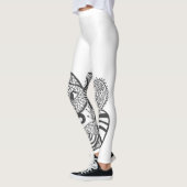 Leggings Motif de Doodle de serpent (Gauche)