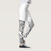 Leggings Motif de Doodle de serpent (Droite)