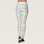 Leggings motif de doodle d'été (Dos)