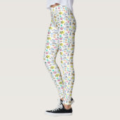 Leggings motif de doodle d'été (Gauche)
